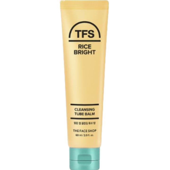 The Face Shop Rice Bright Cleansing Tube Balm 60ml/ Deep Cleansing, Moisturizing, Korean Cosmetics, Kbeauty