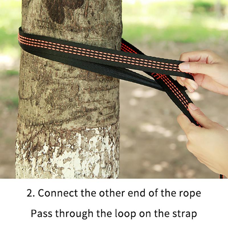 2 Stück Spezielle Verstärkte Polyestergurte 5-Ring Hohe Tragfähigkeit Stachelige Hängematten Gurte Für Outdoor Camping Hängematten Gurte