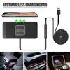 Wireless Car Charger Silicone Anti-skid Pad Cradle Dock For iPhone 14 13 X Fast 15W Car Charging Stand Car Modification