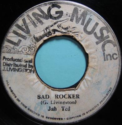 Disco de 7 pulgadas JAH TED Sad Rocker NONE Música en Vivo En Jamaica Reggae Ska Dub Usado