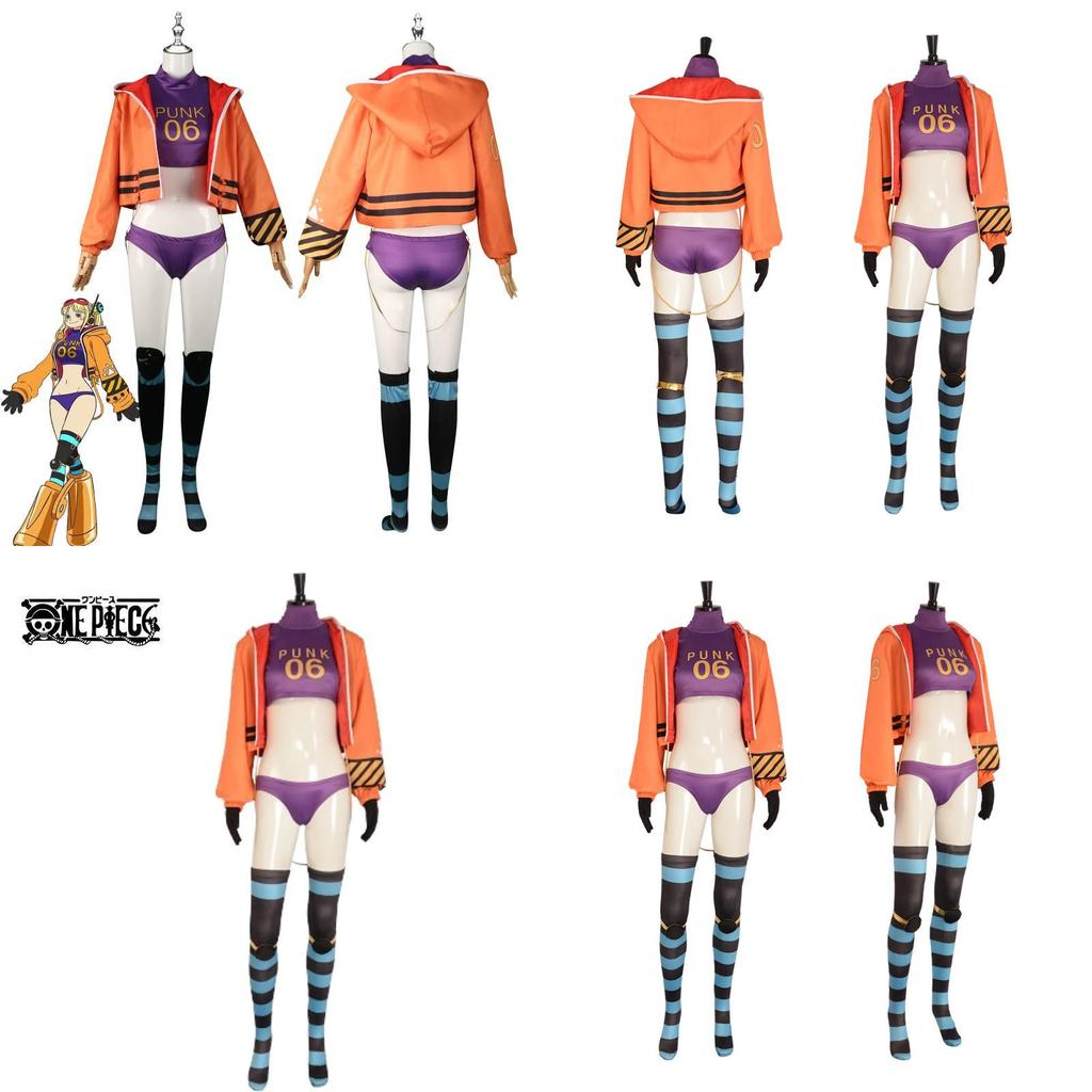Einzigartiges Punk-06 York Cosplay-Outfit mit dehnbarem Spandex und lebendigen Farben