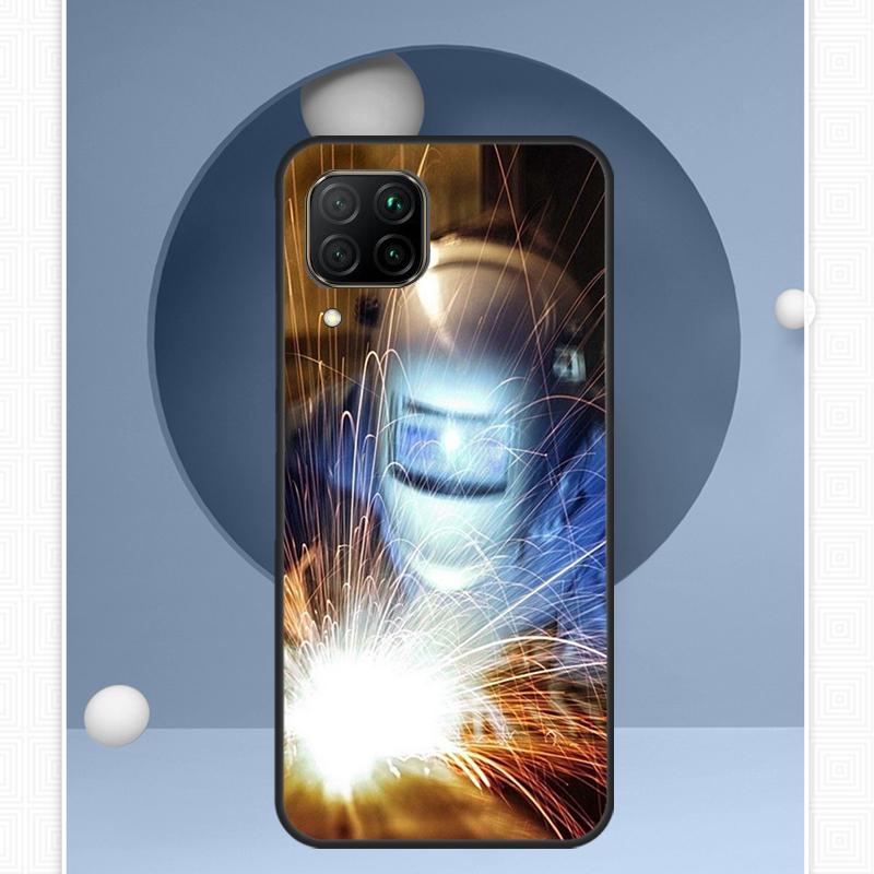 Welder Welding Hot Metal Worker For Huawei Nova Y91 Y60 Y70 Y72 Y90 Y61 12s 12i 11i 8i 10 9 SE P20 P40 Lite P30 P60 Pro Case