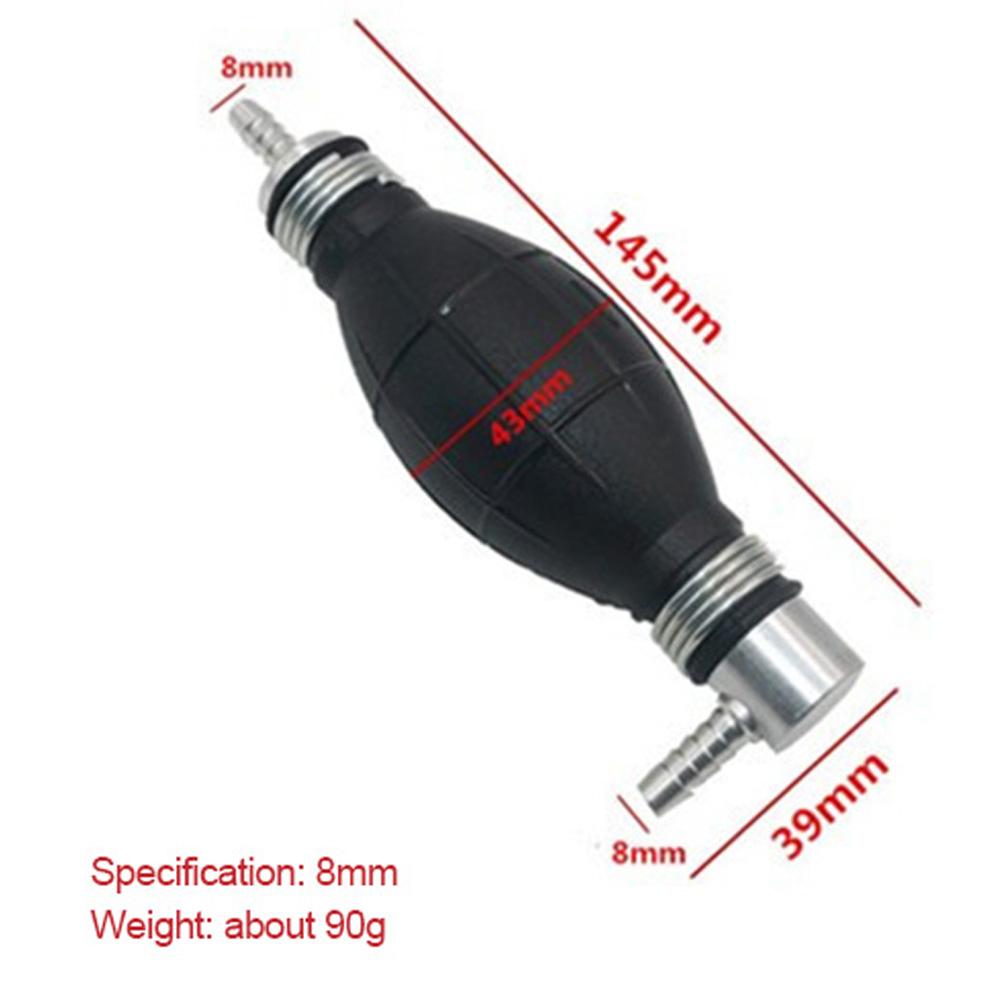 BLACK Manual Fuel Pump 6 8 10 12mm Wide Application Manual Pump Withstand Temperatures Working Pressure Range Package Content