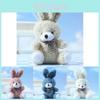 Charming Cartoon Bunny Plush Pendant Doll Perfect For Keychains And Bags