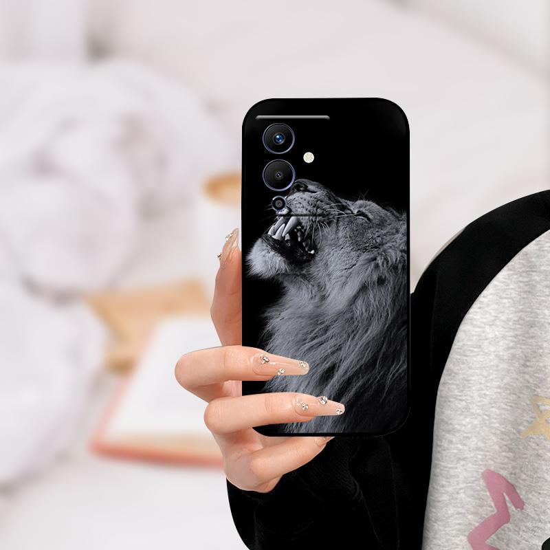 Für infinix NOTE 12 PRO 5G Hülle X671B TPU Wolf Katze Silikon Stoßfänger Abdeckung für Infinix Note 12 Pro 5G Handyhülle Note12 Pro 5G