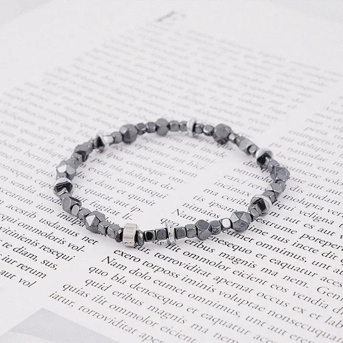 Multi Hematite Mix Gemstone Bracelet (C2503AC1277_SV)