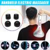 28W 3 Massage Head Speed Handheld Double Head Electric Body Massager Machine Control Neck Waist Shoulder Variable Massager