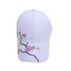 Baseballmütze mit Pfirsichblütenstickerei für den Sommer im koreanischen Stil für Damen, Freizeitmütze mit Entenzunge, Sonnenschutzkappe, Sonnenschirmhut