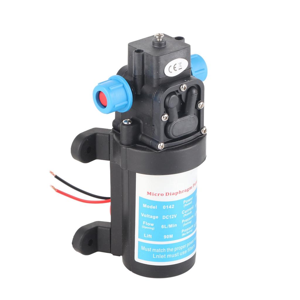 Micro Diaphragm Pump Electric High Pressure DC SelfSuction Boost Car Washing Cleaning 6L Min