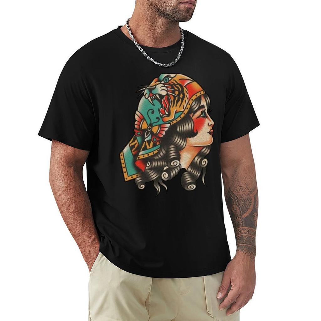 Gypsy Women With Tiger On Head TShirt t shirts for Unisex pack white TShirt