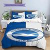 Brighton & Hove Albion Pattern Bedding,Quilt Set Quilt Cover Pillowcase Home Birthday Gift(1 * Duvet Cover + 2 * Pillowcase, Without Core)