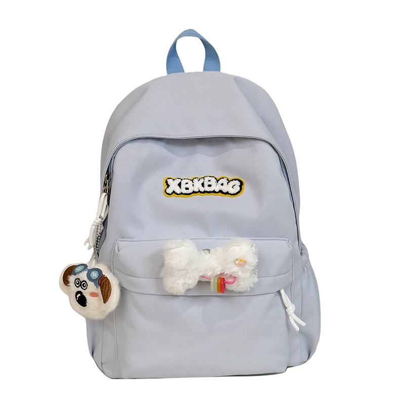 Однотонный рюкзак школьная сумка кампус рюкзак Small зелёный — фото 24