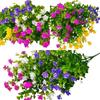8/12/16PCS UV-Resistant Artificial Plants -  Fade-Proof Faux Flowers - Outdoor Decor, Ideal for Garden, Patio-Festive Occasions