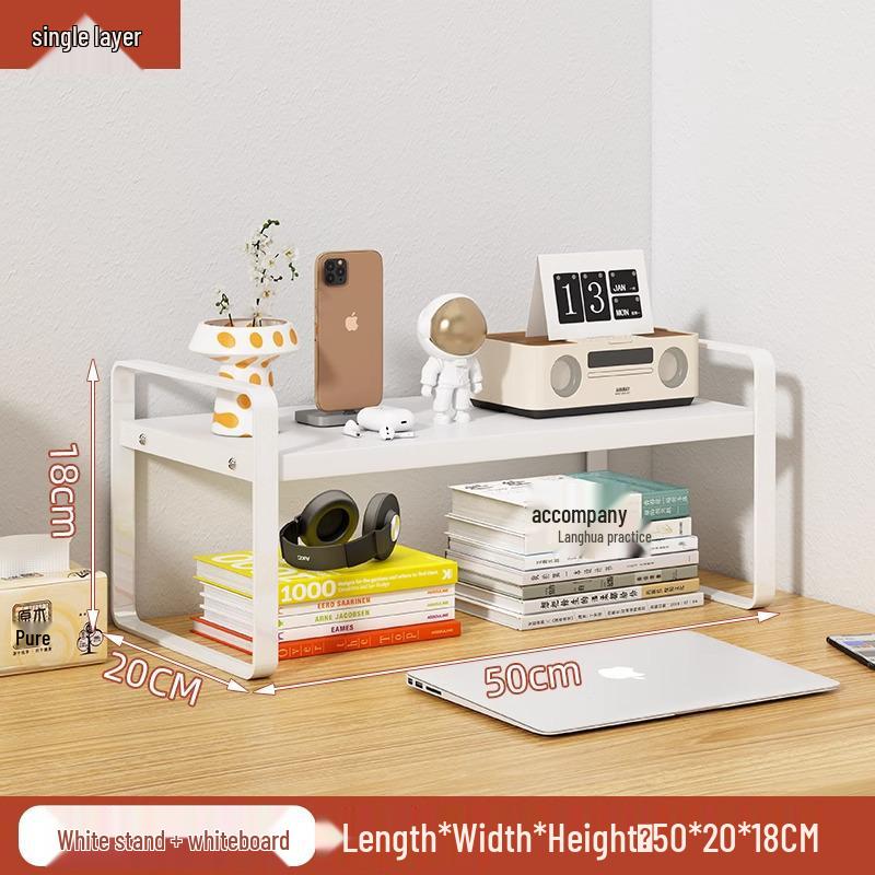 Mehrschichtiger Schreibtischorganizer: Stufenregal für Bücher, Bürobedarf und Kosmetik. Ideal für die Arbeit, das Wohnheim oder das Zuhause.