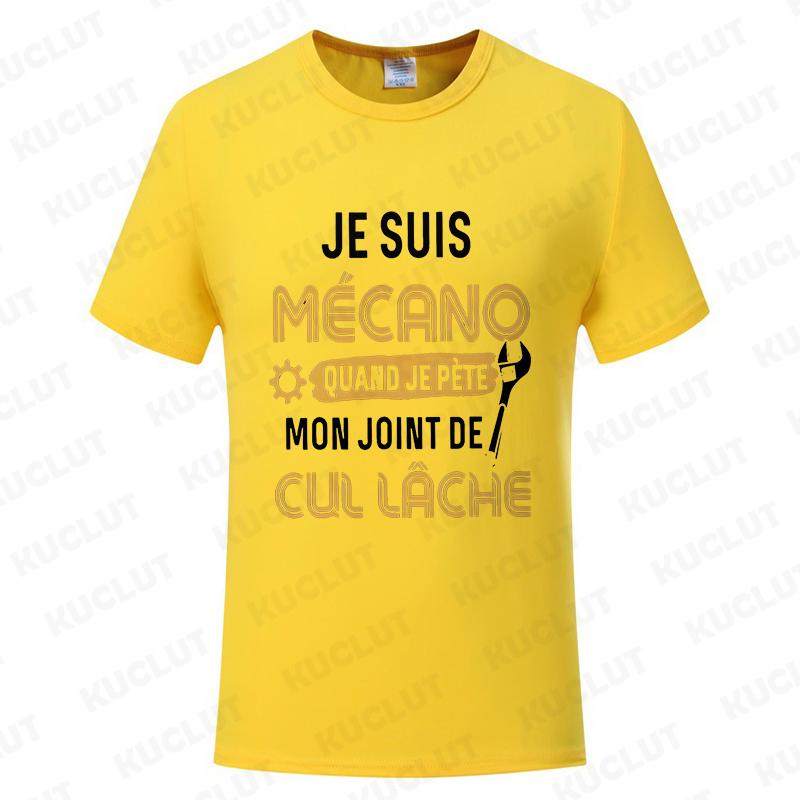You Know I'm Mechano T Shirt Funny French Text Dad Gift Worker Humor Shirts Vintage Tee Casual Oversized Summer Fashion T-shirt