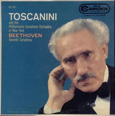 Płyta LP TOSCANINI & THE PHILHARMONIC-SYMPHO - Beethoven – Siódma Symfonia (Symph CAL352 RCA CAMDEN 1957 US Klasyczna Używana