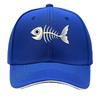 Playful Minimal Fish Skeleton Outlin Sandwich Baseball Cap Sun Cap Outdoor Workouts Hat