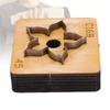 Flower Leather Cutting Die Wooden Base Steel Blade Multifunctional Leather Die Cutter for Crafts Decors