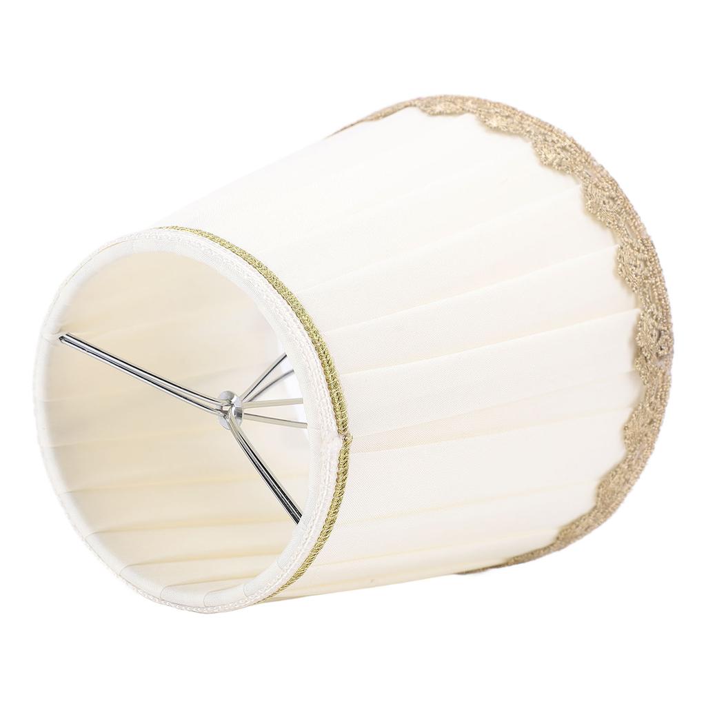 6 Stück Tischlampenschirm Clip On Modern Minimalistisch Universal Plissierter Stoff Lampenschirm Ersatz für Stehlampe