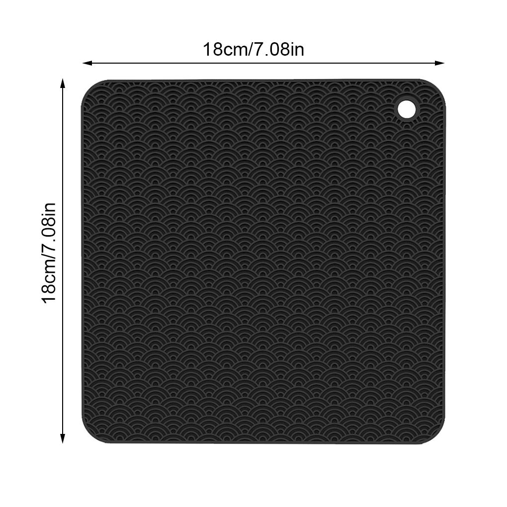 Insulation Placemat Silicone Table Mat Cushion Non-slip Heat-resistant Pot Dish Pad