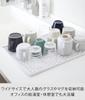 Yamazaki Wide Glass Mug X X Tower Glass Stand with 3328 & Stand, White, Approx. W42.5 D30.7 H1.5cm, Series, Drainer,
