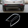 2pcs Rear Bumper Fog Light Lamp Cover Trim for Jeep Compass 2017 -2023 ABS Chrome Car Accessories Tail Foglight Bezel Trims