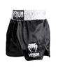 Muay Thai Shorts Classic // Venum Venum Kick Pants, Boxing Trunks, Sportswear, Training, Martial Arts (Black x White x White, X-Large)