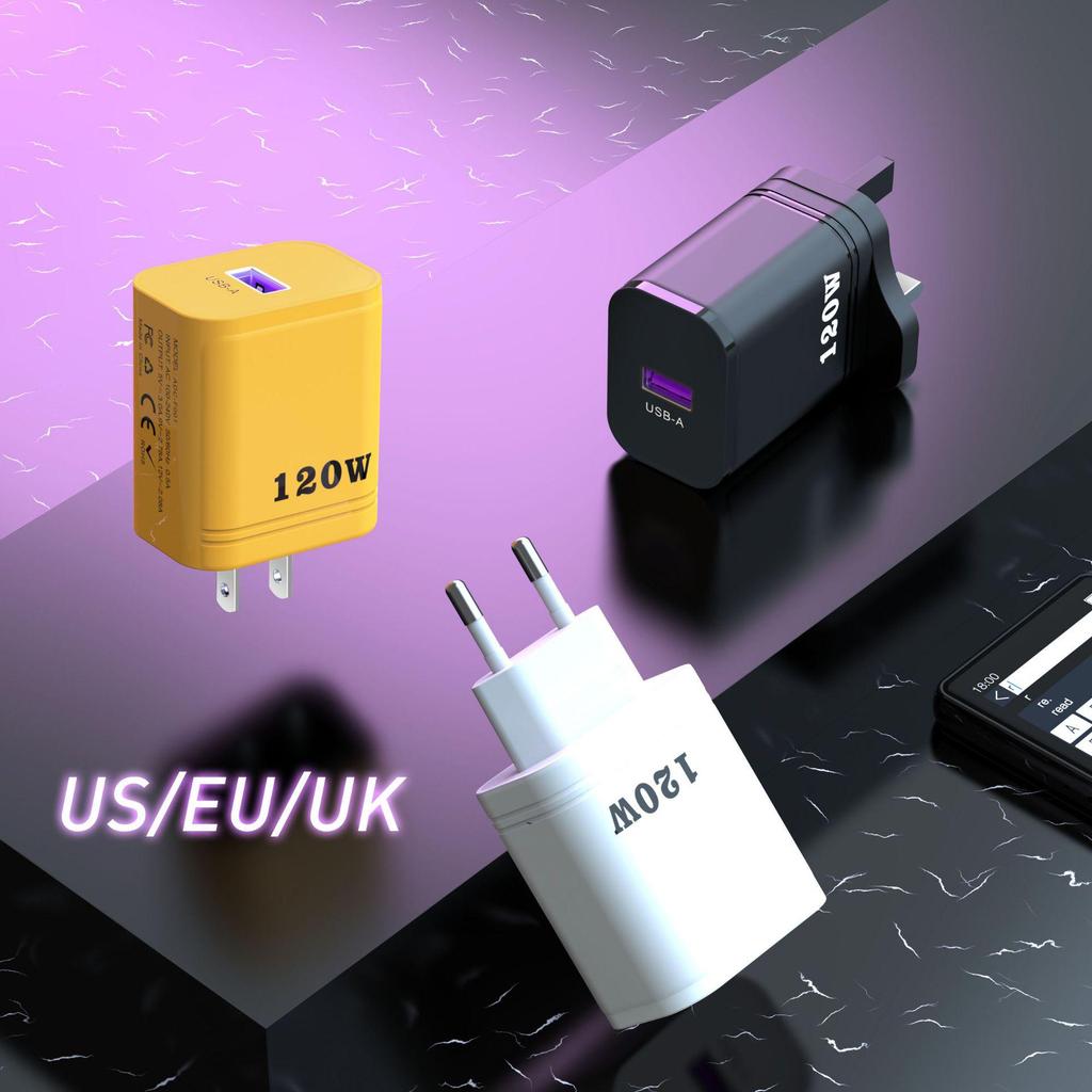 High-Power Multi-Port Universal PD Charger with US/EU Plug