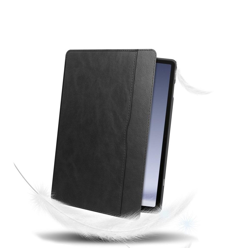 Case for Samsung Galaxy Tab A9+, Business Card and Pen Slot, Black