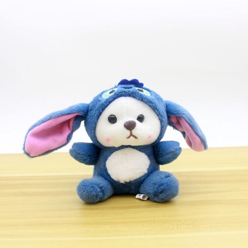 Adorable Pink Bear Keychain Plush Toy Soft And Cuddly 13cm Stuffed Animal