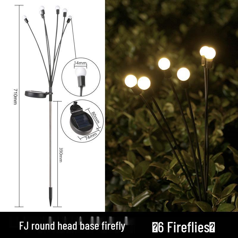 Waterproof Solar Firefly Courtyard Lights for Garden and Villa Decor