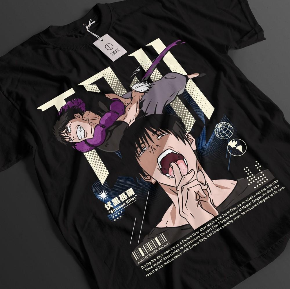 

Jujutsu Kaisen Shirt Toji Fushiguro T-Shirt Gojo Tshirt Sukuna Anime Unisex Tee S