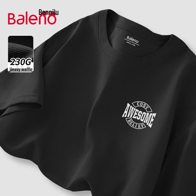 Baleno Men s Oversized Waffle Knit T-Shirt XL