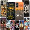 America Route 66 Phone Case For Xiaomi Poco X7 X6 X5 Pro F7 Ultra Redmi 15C 15 13C 13 12C 12 10 10A 10C 9 9A 9C 9T Cover Poco X7