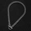 Stainless Steel OT Toggle Clasp Thick Link Chain Necklace For Men Women Hip Hop Chunky Choker Necklace Male Jewelry Gift