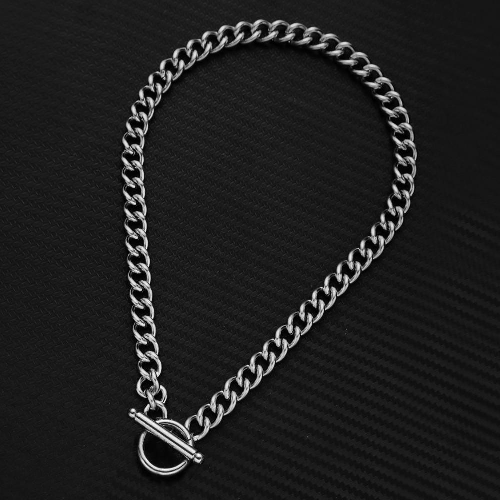 Stainless Steel OT Toggle Clasp Thick Link Chain Necklace For Men Women Hip Hop Chunky Choker Necklace Male Jewelry Gift