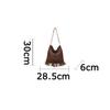 WTEMPO Faux Leather Large Capacity Retro Tassel Bags Women's Single Shoulder Crossbody Bags Bohemian Fashion Tote Bags