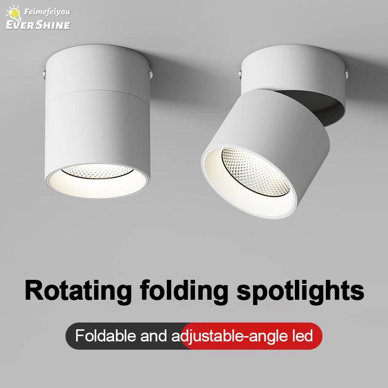 Modern LED Down Light 220V AC Surface Mount Ceiling Light Spot Lamp for Home Bedroom Living Shop Office 3 Color Lighting Lamps