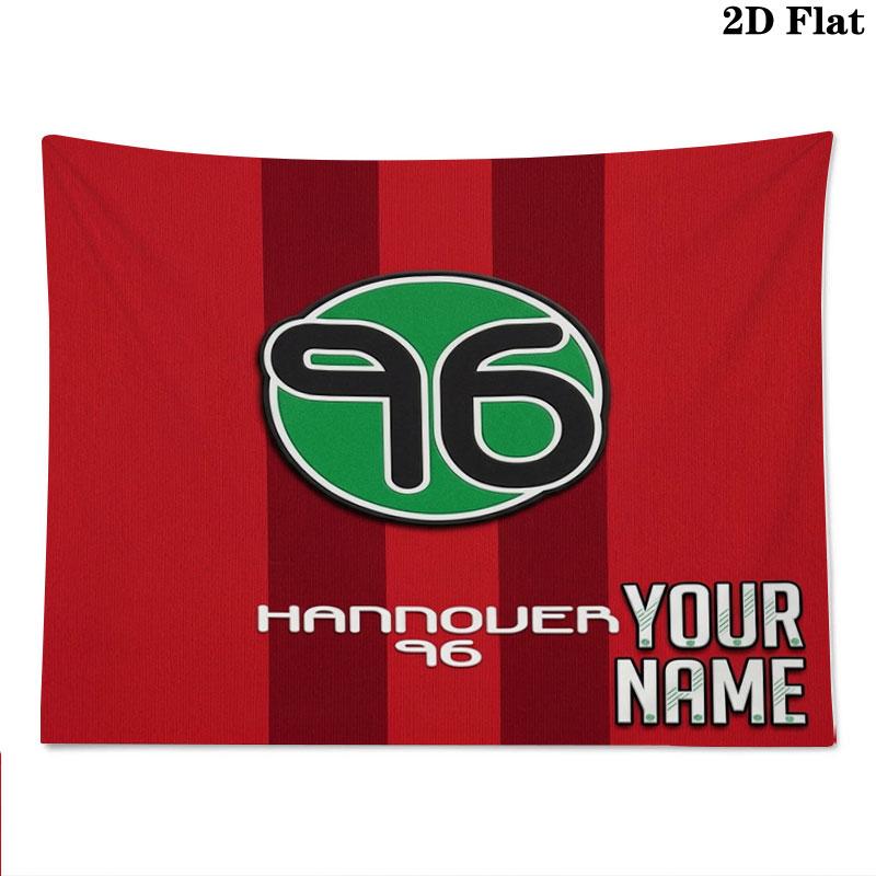 Hannover 96 Custom Name Wall Tapestry Aesthetic Wall Hanging Printed Fabric Blanket Decorative Tapestries for Bedroom Living Room Home Decor