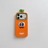 3D Cartoon Carrot Phone Case for iPhone 15/14/13/12/11 Pro/Pro Max