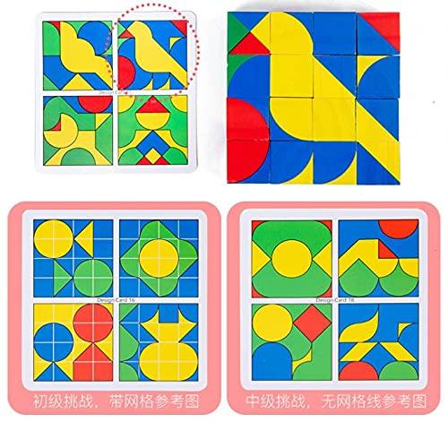Ms.0 Pixie Cube Blocks - Pattern Matching Puzzle, Stacking, Montessori Educational Toy, Building Blocks, Certified Safety Tested by an Accredited Orga