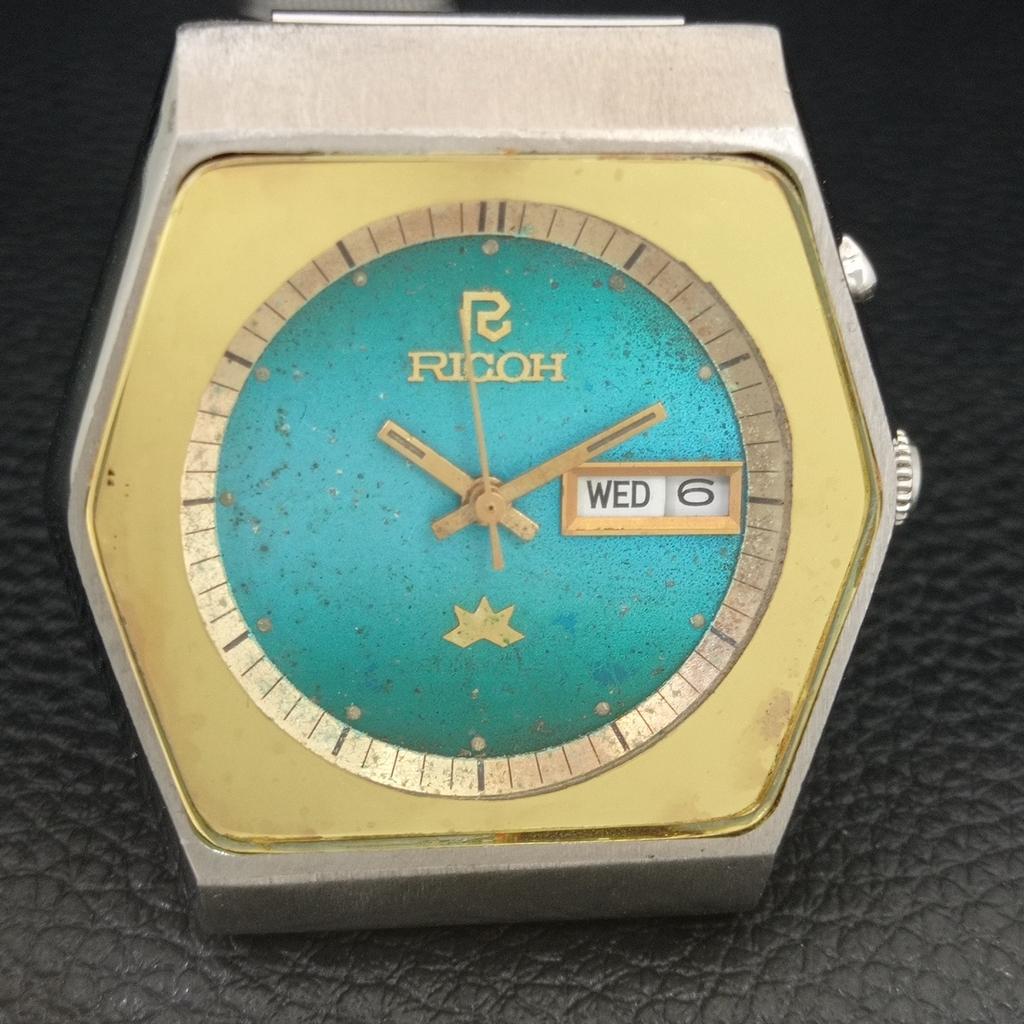 VINTAGE RICOH R31 AUTOMATIC JAPAN MENS ORIGINAL DIAL WATCH a707977-1