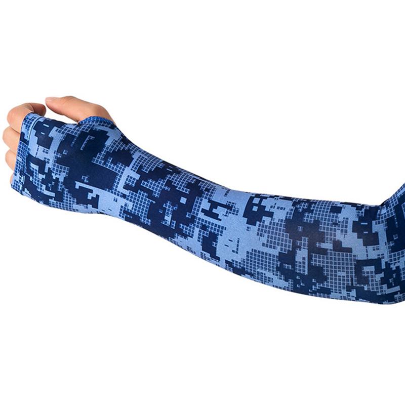 

Ice Silk Arm Sleeve Uv Protection Cycling Fishing Running Camouflage Long Sleeve