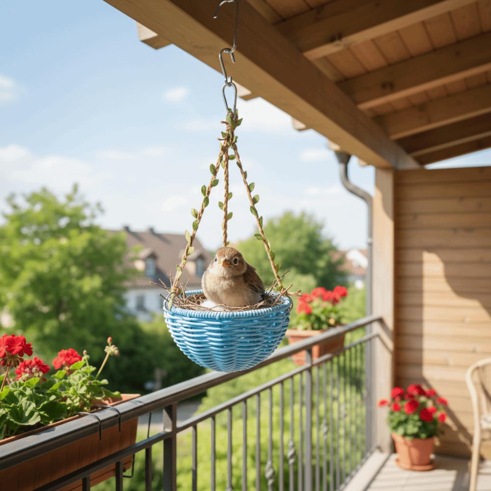 Multi-Purpose Bite Resistant Woven Bird Nest Round Hanging Bird Hammock Wear-resistant Spherical Bird Nest Squirrel Bed