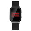 Simple Digital Watches for Women Luxury Rose Gold LED Watch Magnetic Metal Mesh Band Waterproof Fashion Ladies Electronic Clock