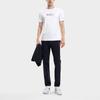 Fila Letter Logo Printed Round Neck Knit Short Sleeve T-Shirt Men Tops White F11M331111F-WT