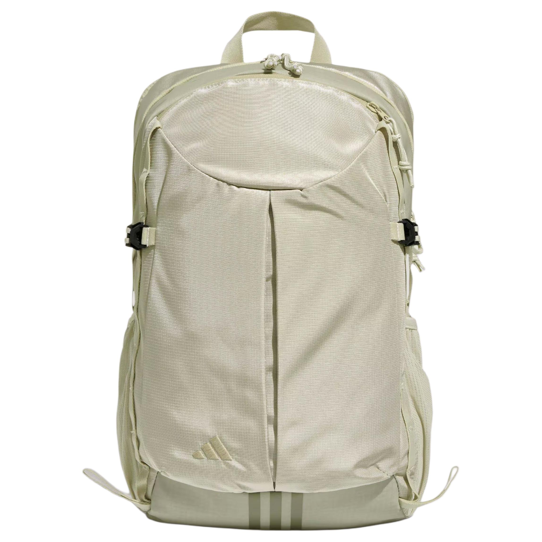 Adidas Sports Zippered Plaid Backpack Unisex Backpacks Light-Sesame-Gray KR2574 Light Sesame Gray
