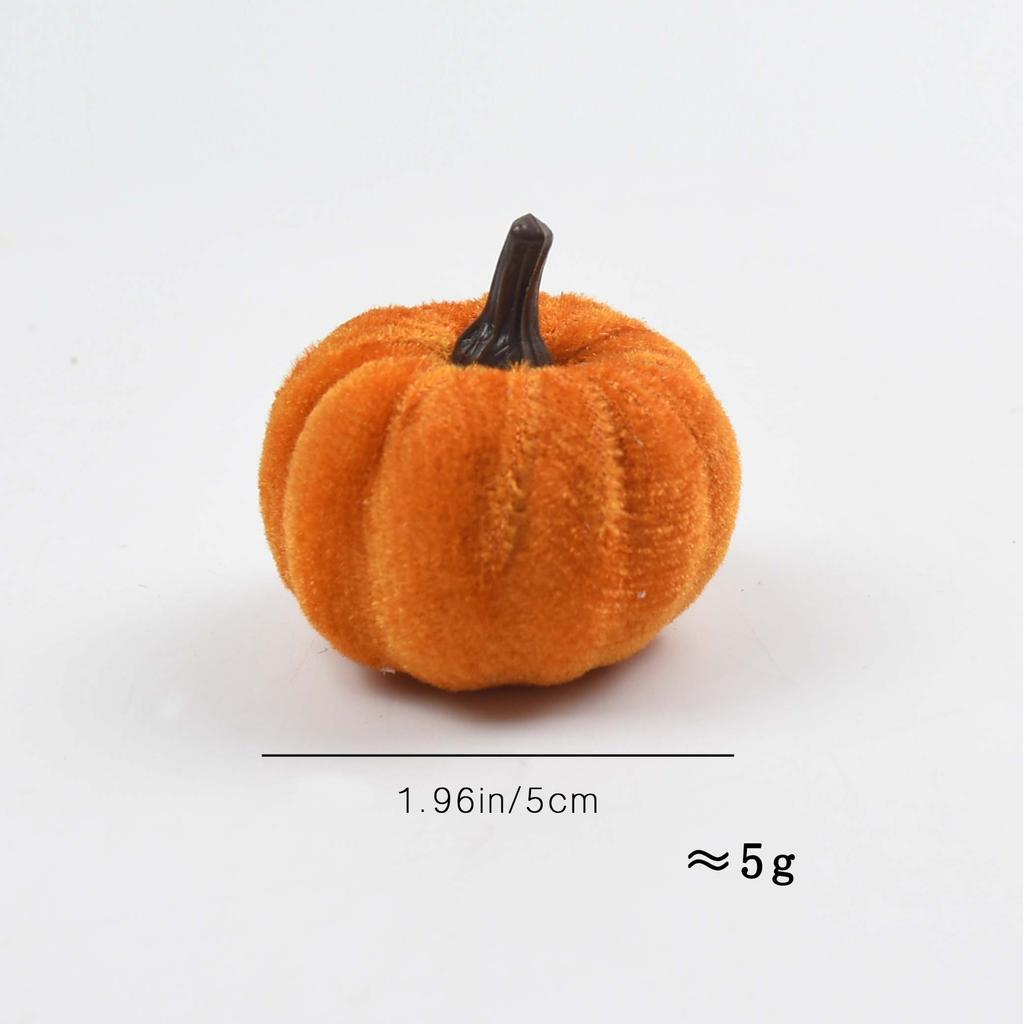 Aksamitne Sztuczne Dynie Ozdoby Halloweenowa Impreza Kolacja Dziękczynna Dekoracja Stołu Jesień Jesienna Domowy Rękodzieło DIY Wianek