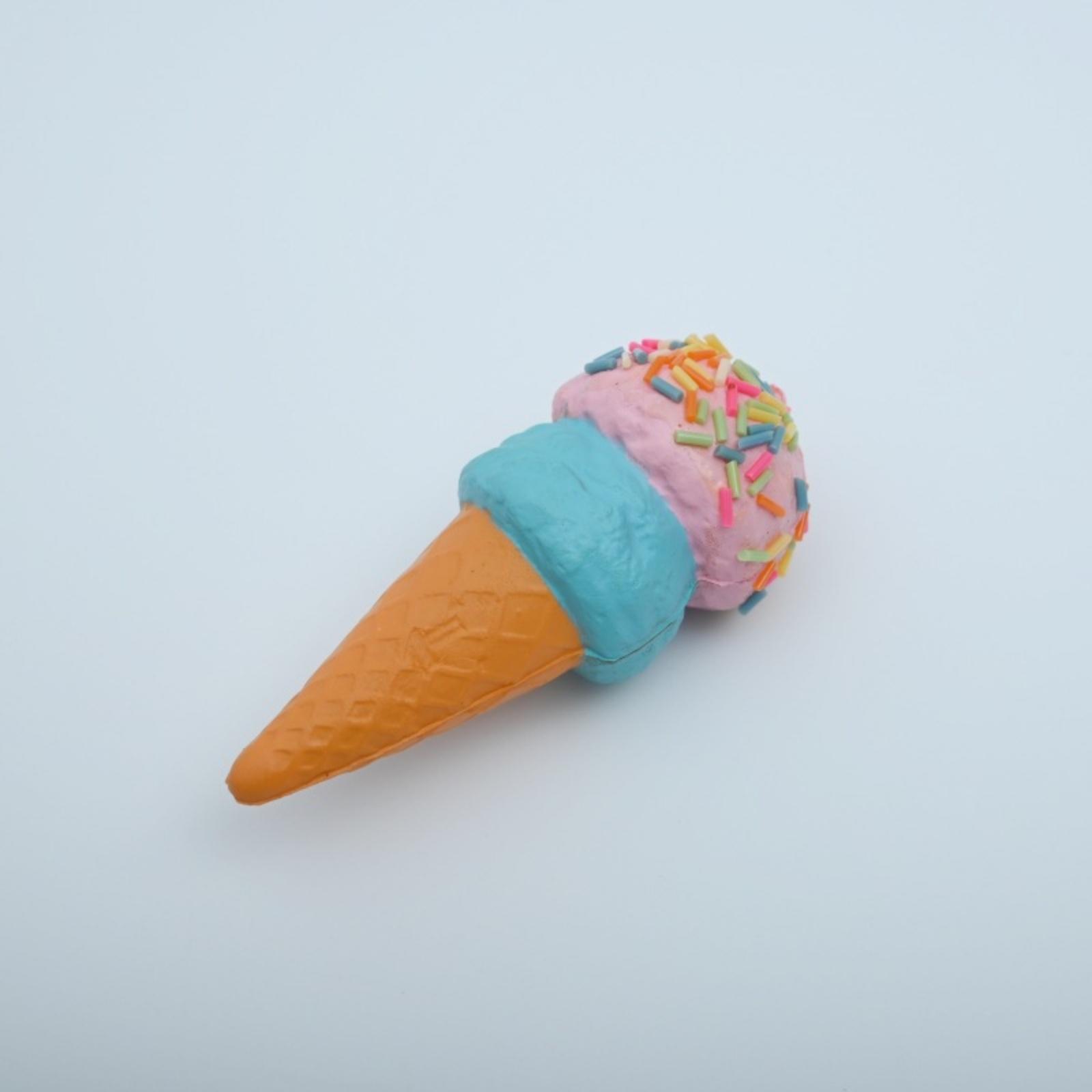 

Ice Cream Cone Slow Rising Squeeze Toy Soft PU Foam Stress Relief Toy for Hand Exercise and Sensory Play for Kids and Adults One Size