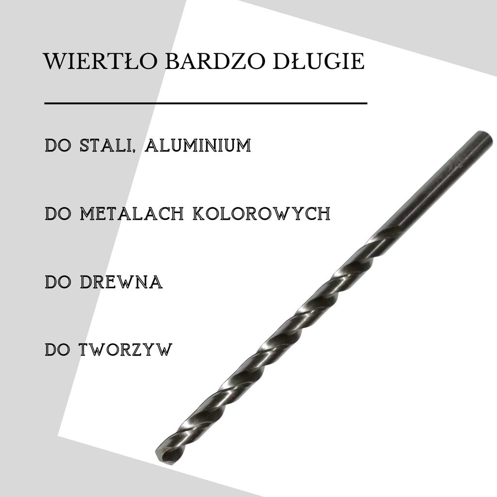 Wiertło bardzo długie hss 12x480 mm - nwkp-3. din 1869. wiertła do stali.
